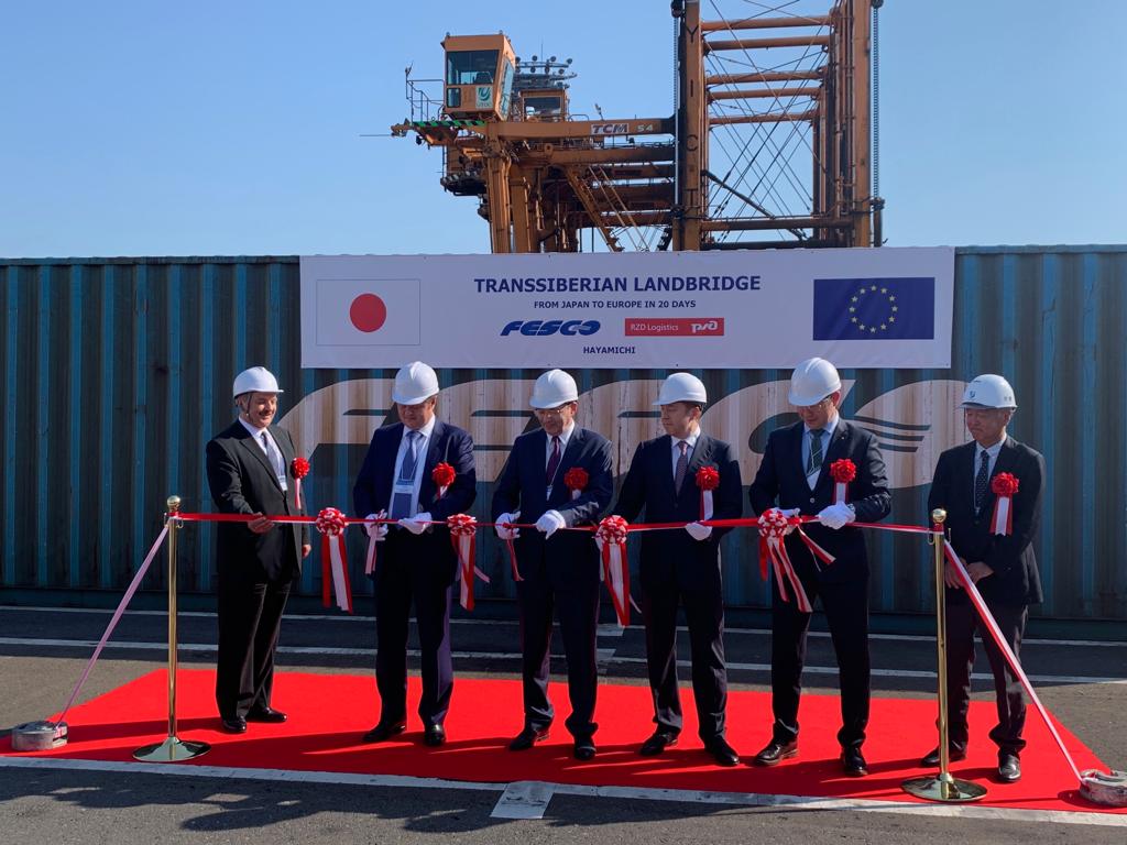 FESCO and Russian Railways launch transit service for delivery of goods from Japan to Europe through Russia